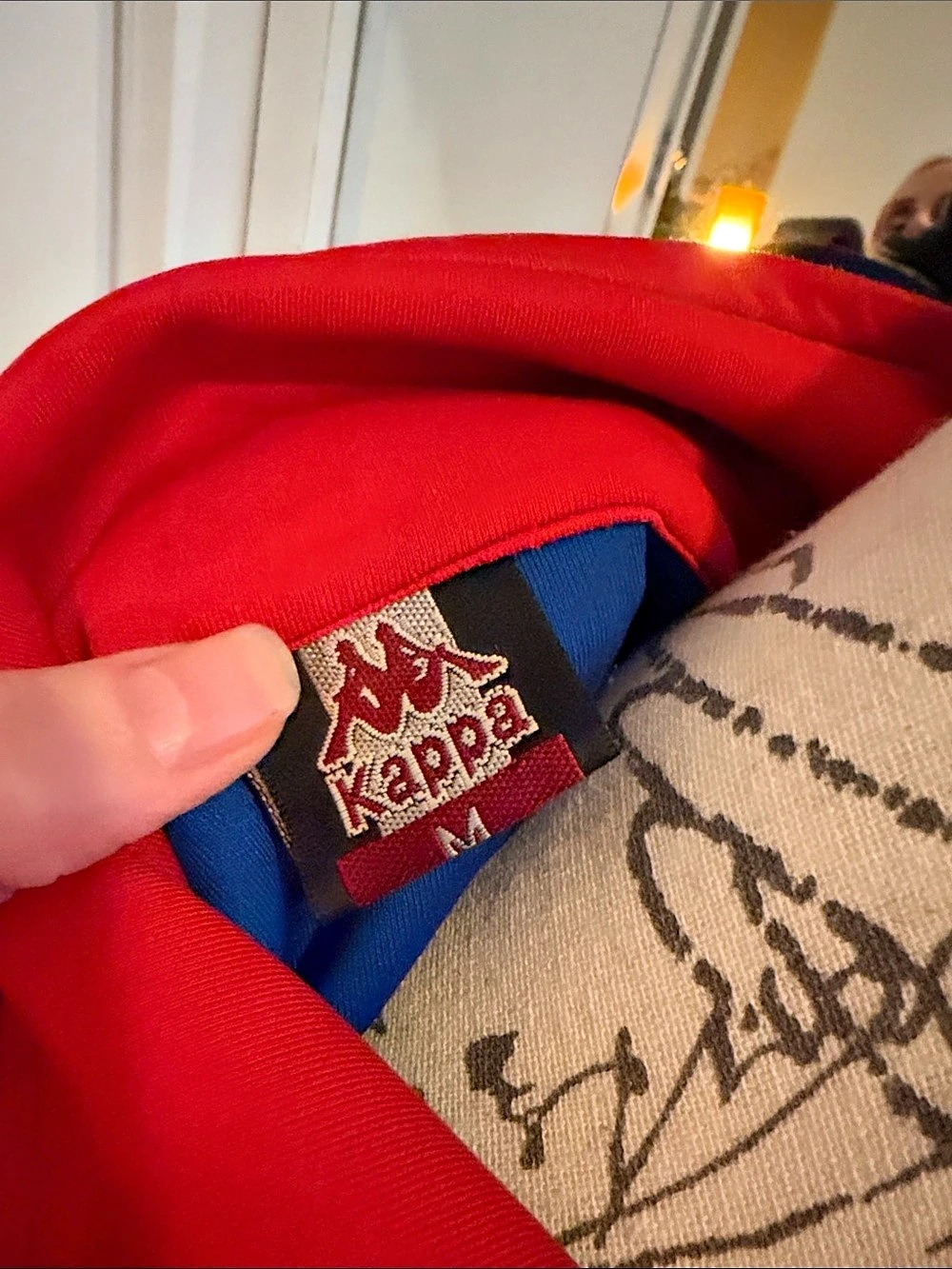 Vintage Kappa rhinestone Blue & Red Track Jacket Size Medium - Picture 3 of 3